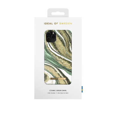 iPhone 11 PRO MAX iDeal Of Sweden nugarėlė Cosmic Green Swirl 1
