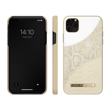 iPhone 11 PRO MAX iDeal Of Sweden nugarėlė Cream Gold Snake 2