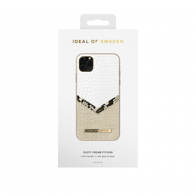 iPhone 11 PRO MAX iDeal Of Sweden nugarėlė Dusty Cream Python 1