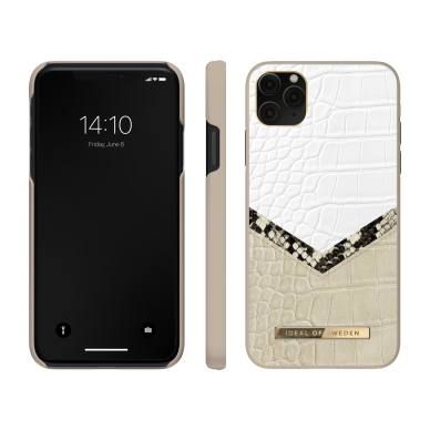 iPhone 11 PRO MAX iDeal Of Sweden nugarėlė Dusty Cream Python 2