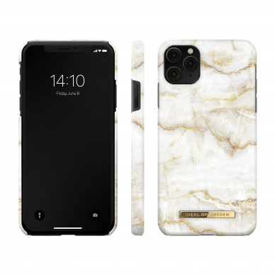 iPhone 11 PRO MAX iDeal Of Sweden nugarėlė Golden Pearl Marble 2