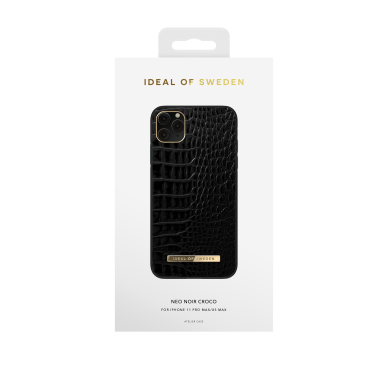 iPhone 11 PRO MAX iDeal Of Sweden nugarėlė Neo Noir Croco 1