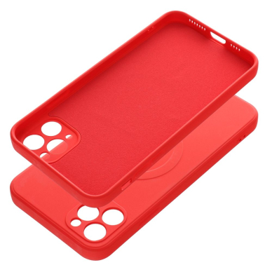 iPhone 11 PRO MAX raudona MagSilicone nugarėlė 6