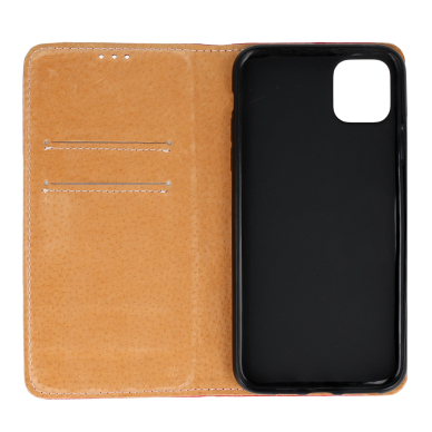 iPhone 11 PRO MAX raudonas odinis SPECIAL dėklas 2