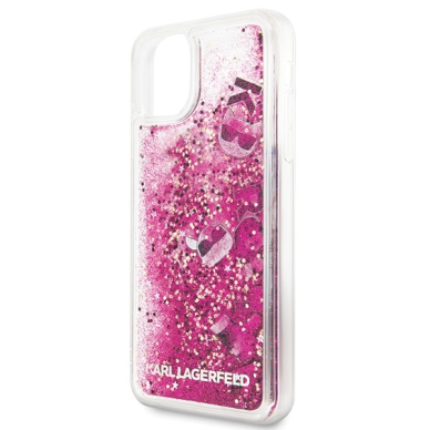 iPhone 11 PRO MAX rosegold Liquid Glitter KARL LAGERFELD nugarėlė 6