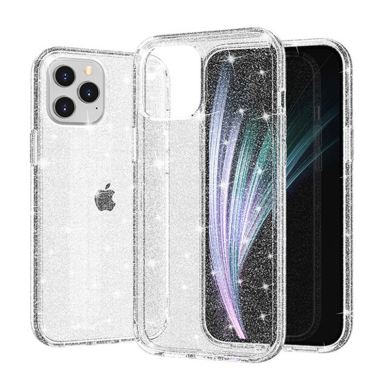 iPhone 11 PRO MAX clear Crystal Glitter nugarėlė 1