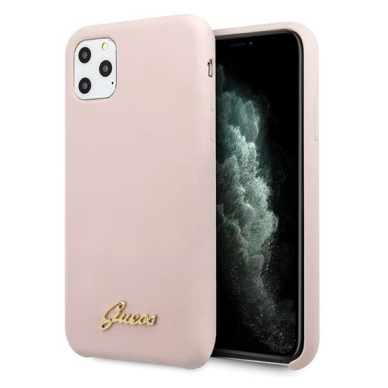 iPhone 11 Pro MAX šviesiai rožinė GUESS nugarėlė GUHCN65LSLMGLP