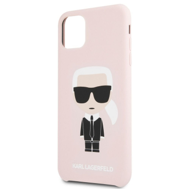 iPhone 11 PRO MAX šviesiai rožinė KARL LAGERFELD nugarėlė KLHCN65SLFKPI 2