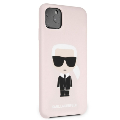 iPhone 11 PRO MAX šviesiai rožinė KARL LAGERFELD nugarėlė KLHCN65SLFKPI 5