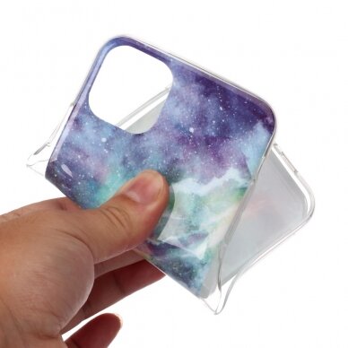iPhone 11 Pro Max Tracy nugarėlė Marble StyleC melsva 3