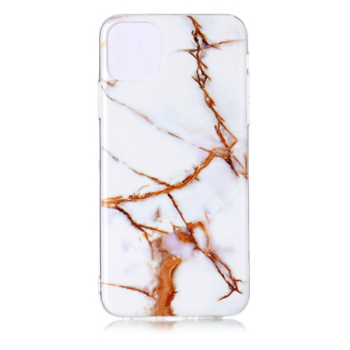 iPhone 11 Pro Max Tracy nugarėlė White&Brown Marble