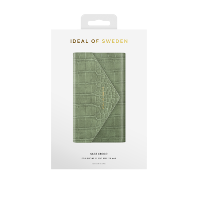 iPhone 11 PRO MAX/12 PRO MAX iDeal Of Sweden dėklas Sage Croco 2