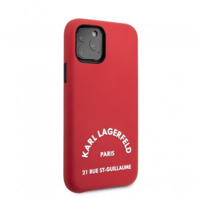 iPhone 11 PRO raudona KARL LAGERFELD nugarėlė KLHCN58NYRE 2