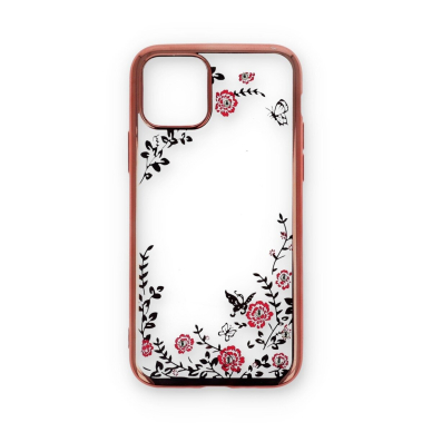 iPhone 11 PRO rausva Perfect FLOWERS nugarėlė
