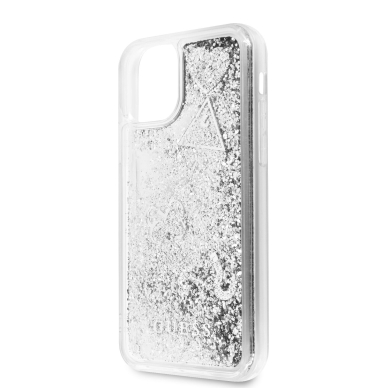 iPhone 11 PRO sidabro spalvos GUESS nugarėlė GUHCN58GLHFLSI 3