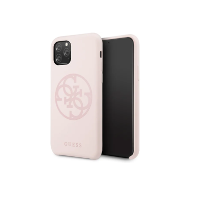 iPhone 11 PRO šviesiai rožinė GUESS nugarėlė GUHCN58LS4GLP