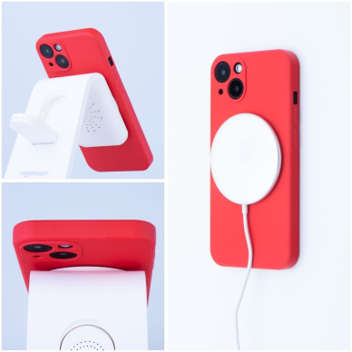 iPhone 11 raudona MagSilicone nugarėlė 4