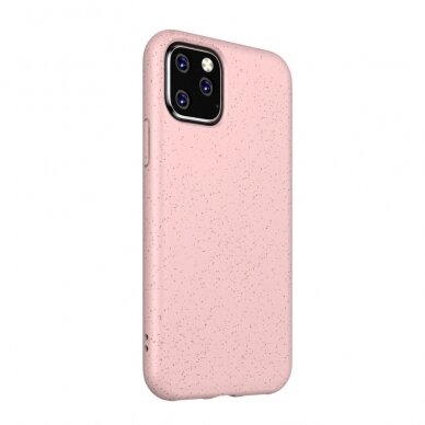 iPhone 11 šviesiai rožinė ECO wheat nugarėlė 2