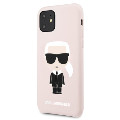 iPhone 11 šviesiai rožinė KARL LAGERFELD nugarėlė KLHCN61SLFKPI
