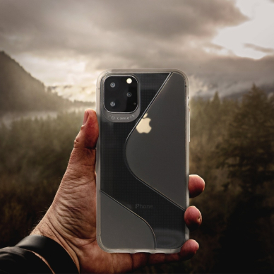 Iphone 11 tamsiai skaidri S-CASE nugarėlė 1