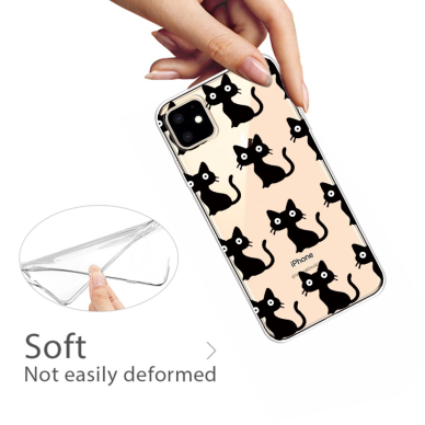 iPhone 11 Tracy clear nugarėlė Black Cats 2