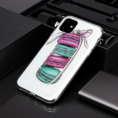 iPhone 11 Tracy clear nugarėlė Macaroon 3