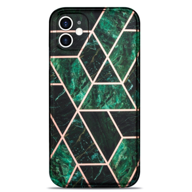 iPhone 11 Tracy nugarėlė Geometric marble green 1