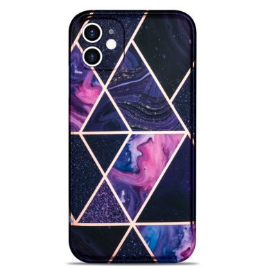 iPhone 11 Tracy nugarėlė Geometric marble purple 1