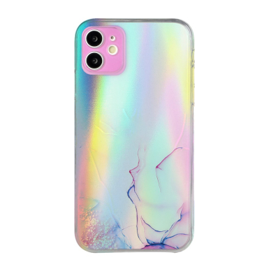 iPhone 11 Tracy nugarėlė LASER MARBLE Purple/Blue