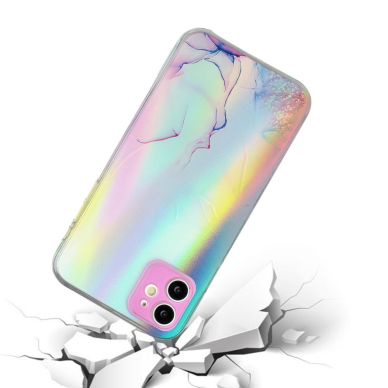iPhone 11 Tracy nugarėlė LASER MARBLE Purple/Blue 1