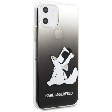 iPhone 11 transparent Choupette Fun KARL LAGERFELD nugarėlė 1