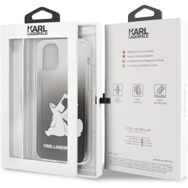 iPhone 11 transparent Choupette Fun KARL LAGERFELD nugarėlė 2