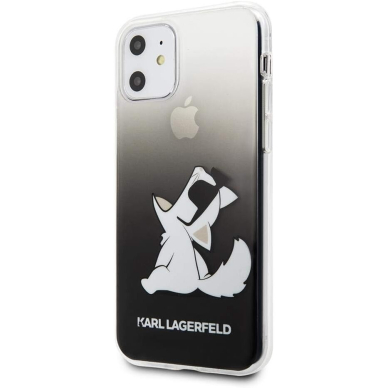 iPhone 11 transparent Choupette Fun KARL LAGERFELD nugarėlė