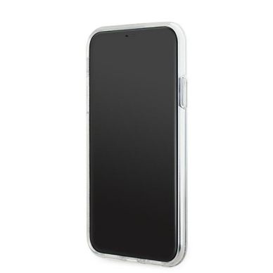 iPhone 11 Transparent Magsafe Liquid Glitter KC Heads KARL LAGERFELD nugarėlė 4