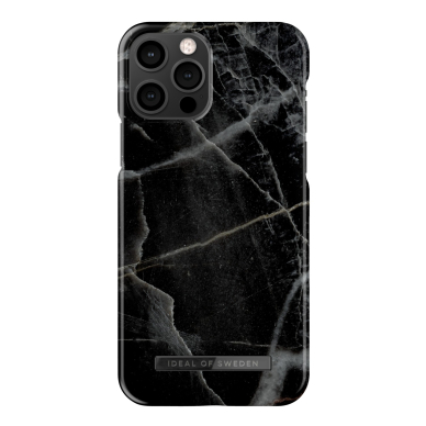 iPhone 12 / 12 PRO iDeal Of Sweden MagSafe nugarėlė Black Thunder Marble