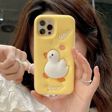 iPhone 12 / 12 PRO Tracy nugarėlė 3D Cartoon Duck 2
