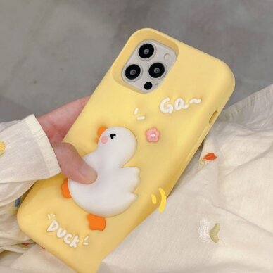 iPhone 12 / 12 PRO Tracy nugarėlė 3D Cartoon Duck 3