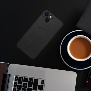 iPhone 12 MINI black MagSilicone nugarėlė 7
