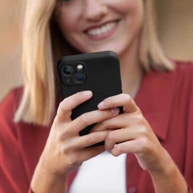 iPhone 12 MINI black MagSilicone nugarėlė 1