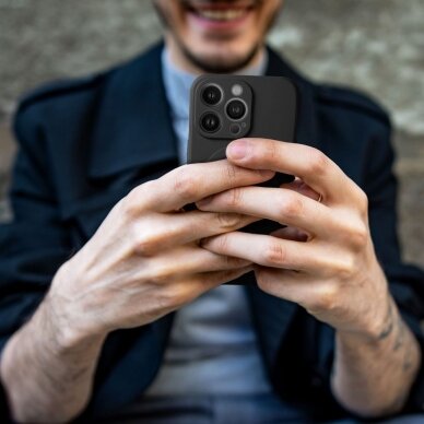 iPhone 12 MINI black MagSilicone nugarėlė 8