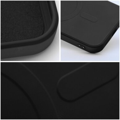 iPhone 12 MINI black MagSilicone nugarėlė 3
