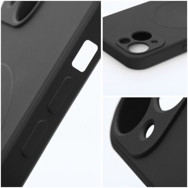 iPhone 12 MINI black MagSilicone nugarėlė 2