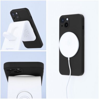 iPhone 12 MINI black MagSilicone nugarėlė 4