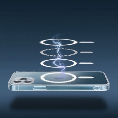 iPhone 12 MINI clear MagSilicone nugarėlė 2