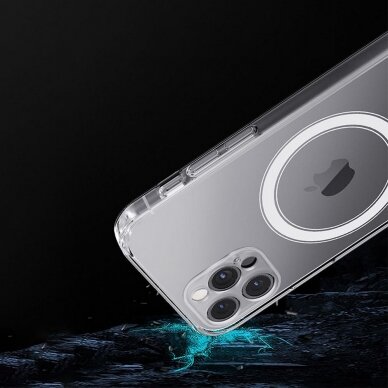 iPhone 12 MINI clear MagSilicone nugarėlė 1