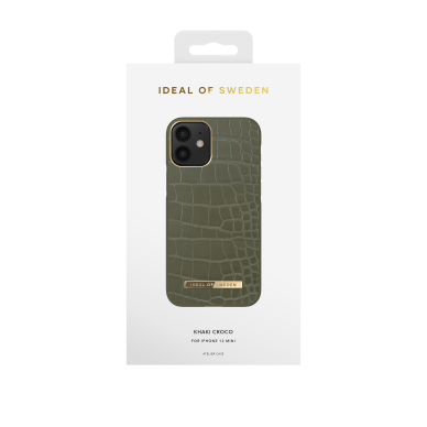 iPhone 12 MINI iDeal Of Sweden dėklas Khaki Croco 2