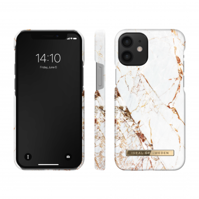 iPhone 12 MINI iDeal Of Sweden nugarėlė Carrara Gold 2