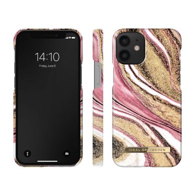 iPhone 12 MINI iDeal Of Sweden nugarėlė Cosmic Pink Swirl 1