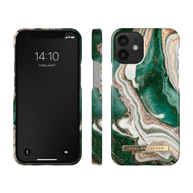 iPhone 12 MINI iDeal Of Sweden nugarėlė Golden Jade Marble 2