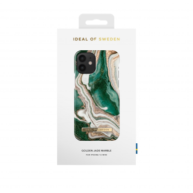 iPhone 12 MINI iDeal Of Sweden nugarėlė Golden Jade Marble 1